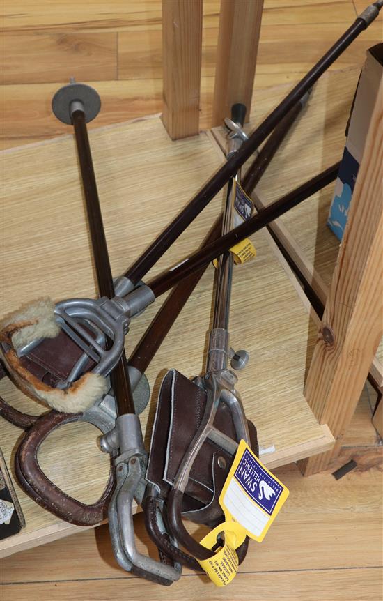 A collection of five shooting sticks